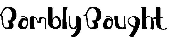 Bombly Bought字体