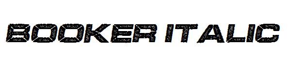 BOOKER ITALIC字体