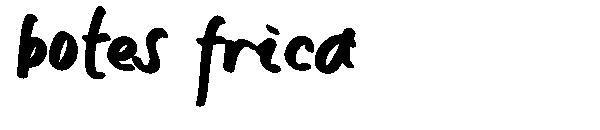 botes frica字体