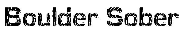 Boulder Sober字体