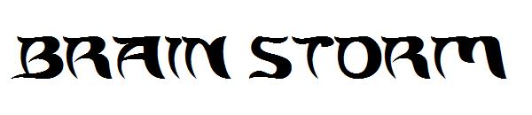 BRAIN STORM字体