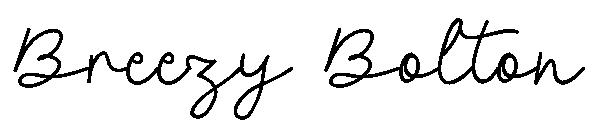 Breezy Bolton字体
