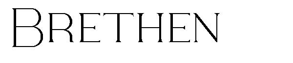Brethen字体