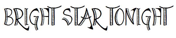 Bright Star Tonight字体