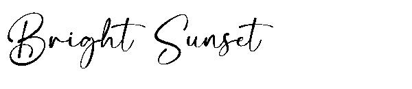 Bright Sunset字体