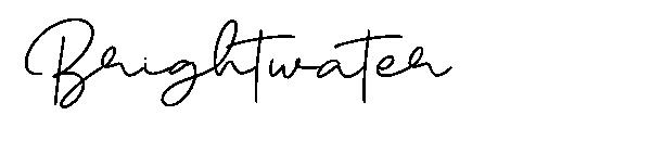 Brightwater字体