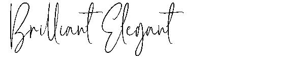 Brilliant Elegant字体
