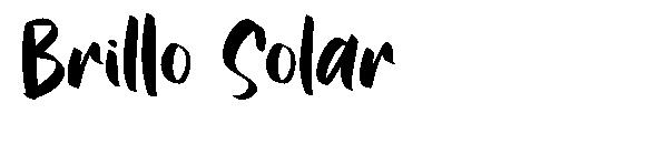 Brillo Solar字体