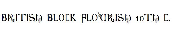 British Block Flourish 10th c.字体