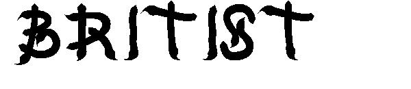 BRITIST字体