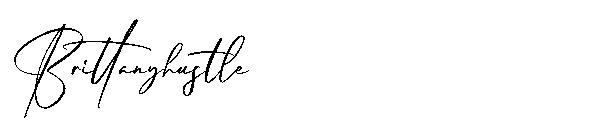 Brittanyhustle字体