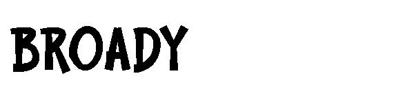 BROADY字体