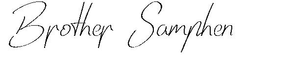 Brother Samphen字体