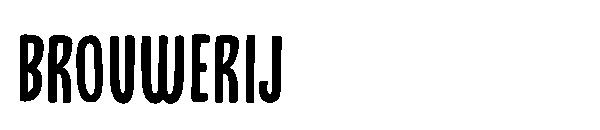 Brouwerij字体