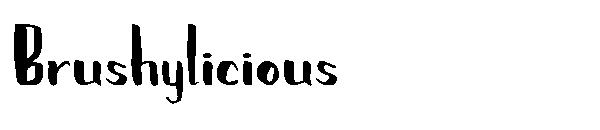 Brushylicious字体