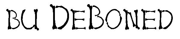 bu DeBoned字体