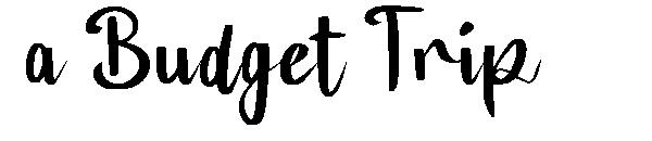 a Budget Trip字体