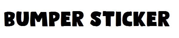 Bumper Sticker字体