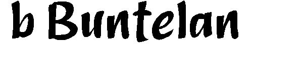 b Buntelan字体