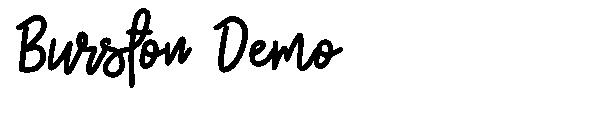 Burston Demo字体