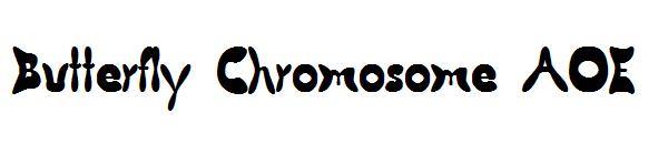Butterfly Chromosome AOE字体