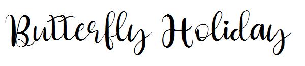 Butterfly Holiday字体