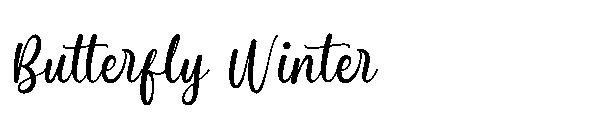 Butterfly Winter字体