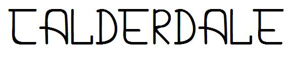 CALDERDALE字体