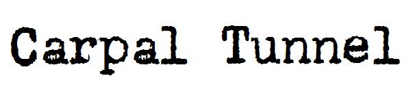 Carpal Tunnel 字体