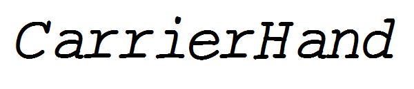CarrierHand字体