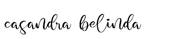 casandra belinda字体