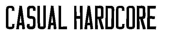 Casual Hardcore字体