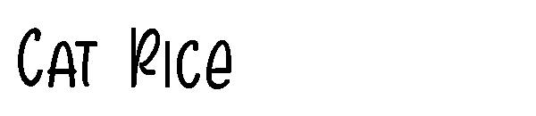 Cat Rice字体
