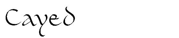 Cayed字体