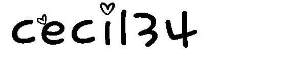 cecil34字体