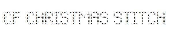 CF Christmas Stitch字体