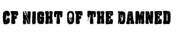 CF Night Of The Damned字体