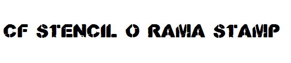 CF Stencil O Rama Stamp字体