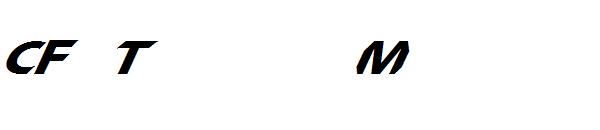 CF TechnoMania字体