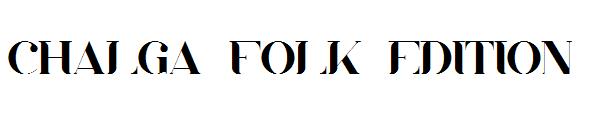 Chalga Folk Edition字体