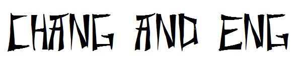 Chang and Eng字体