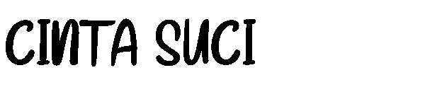 CINTA SUCI字体