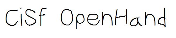 CiSf OpenHand字体