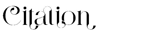 Citation字体