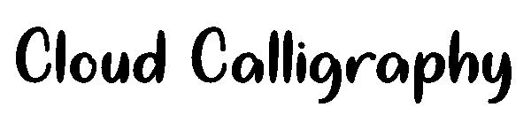 Cloud Calligraphy字体