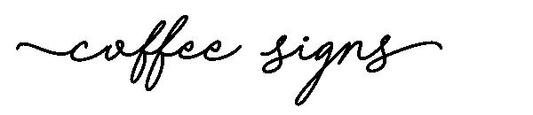 Coffee Signs字体