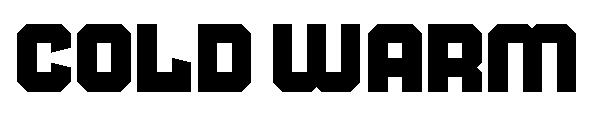 Cold Warm字体