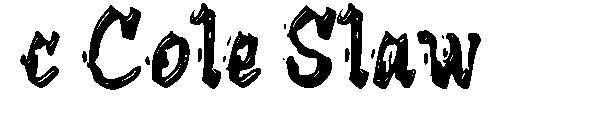 c Cole Slaw字体