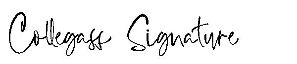 Collegass Signature字体
