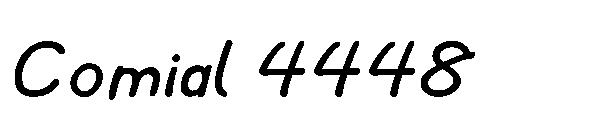 Comial 4448字体
